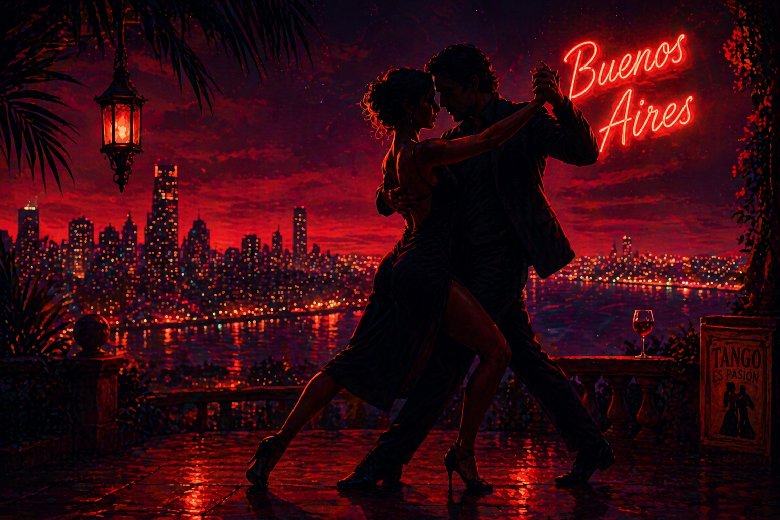 Danse de tango sur le toit de Buenos Aires